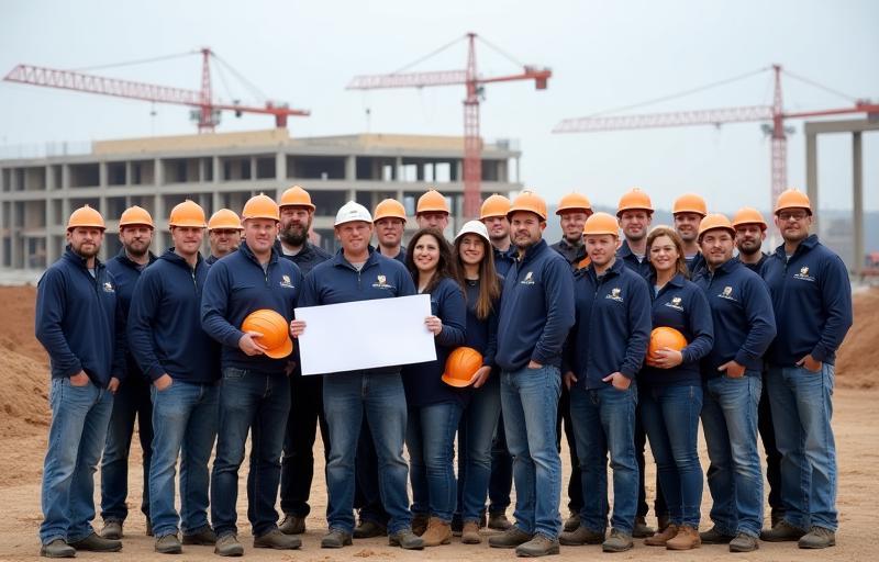 Sterling Construction team on project site
