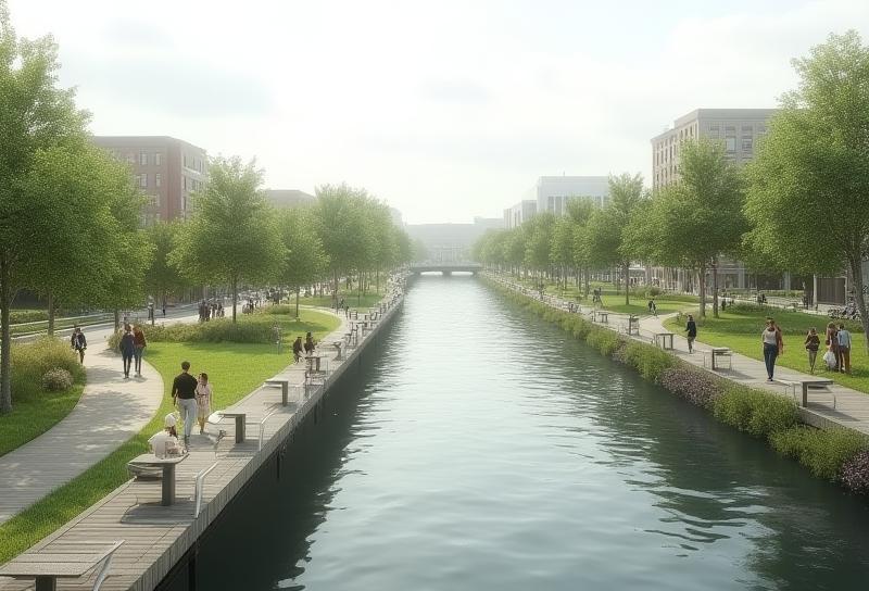 Manchester Riverwalk civil engineering project